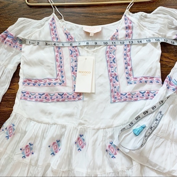 Rococo‎ Sand Paloma White Embroidered Dress - Picture 9 of 16